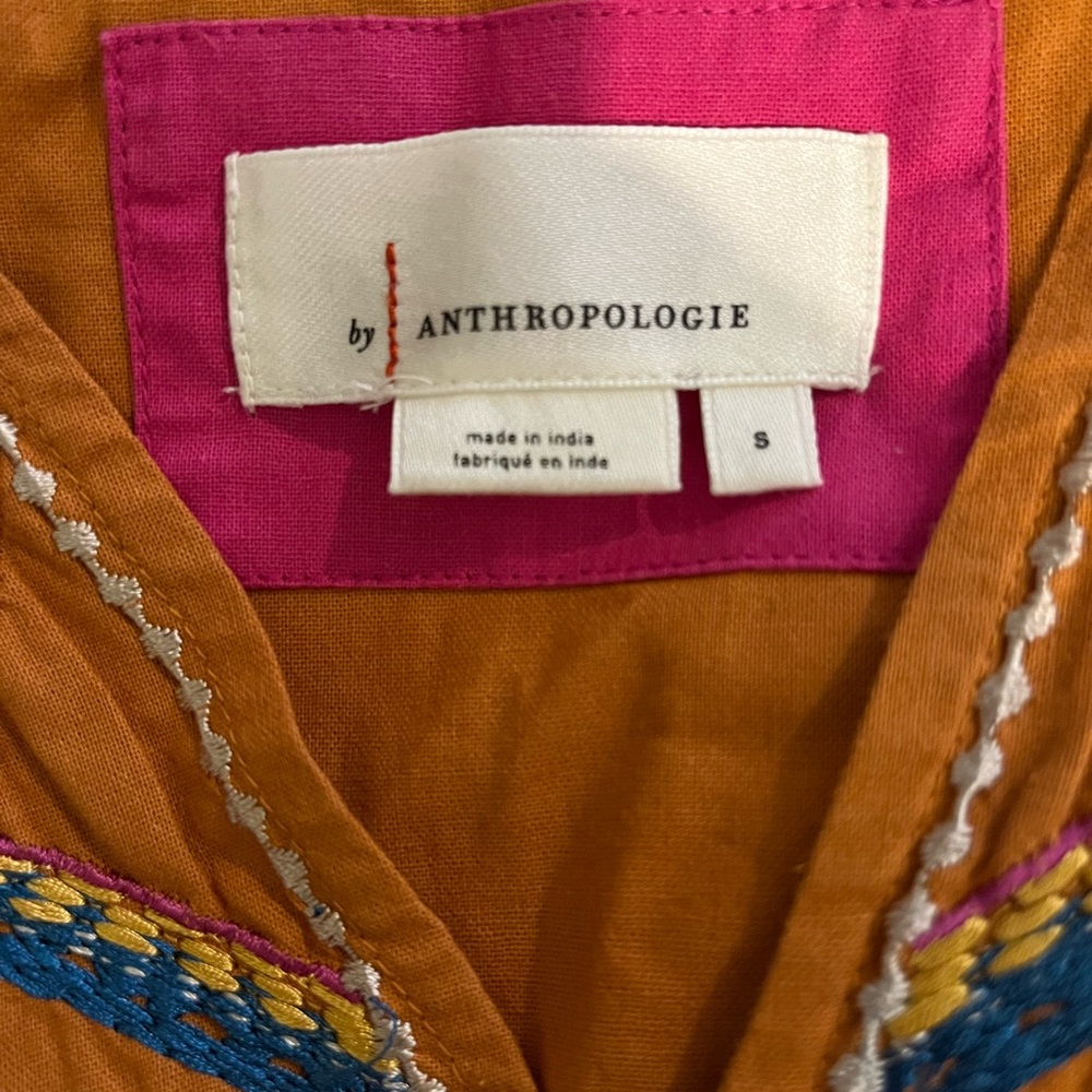 Anthropologie Stasiana Embroidered Tunic Dress - Picture 3 of 7